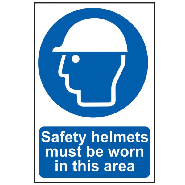SCAN Safety Helmets Must Be Worn In This Area - PVC 400 x 600mm