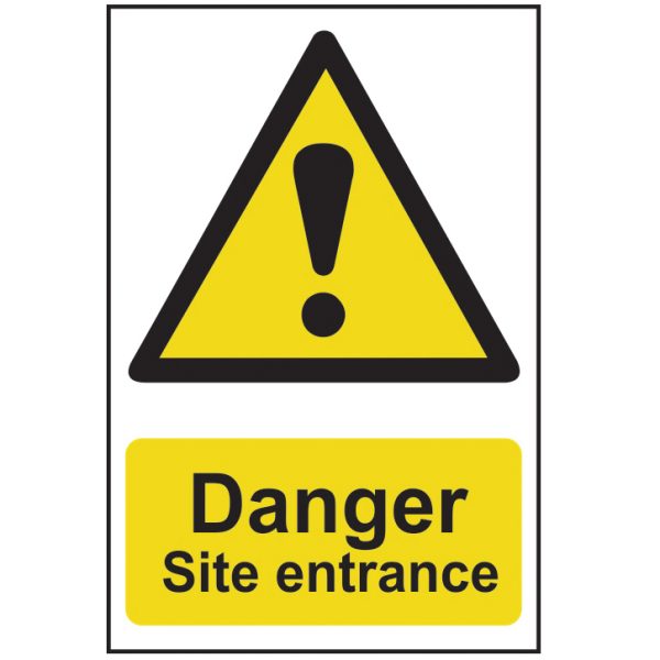 SCAN Danger Site Entrance - PVC 400 x 600mm