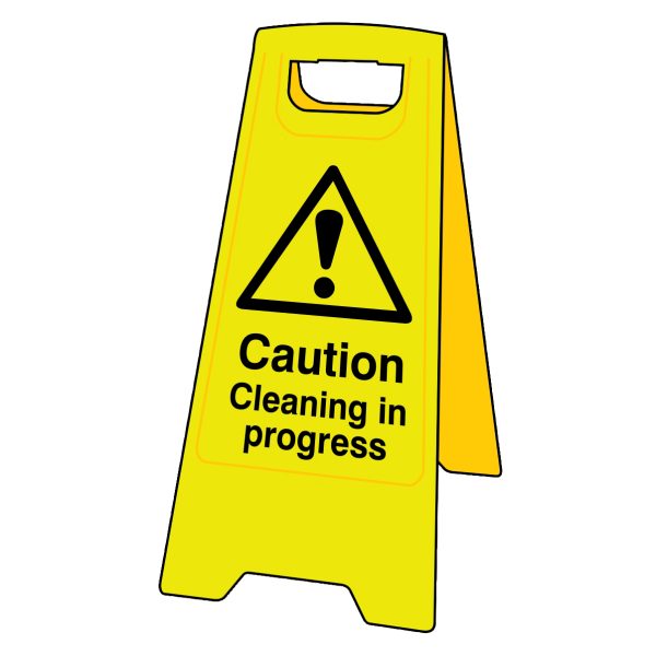 SCAN Heavy-Duty 'A' Board: Caution Cleaning In Progress