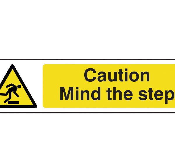 SCAN Caution Mind The Step - PVC 200 x 50mm