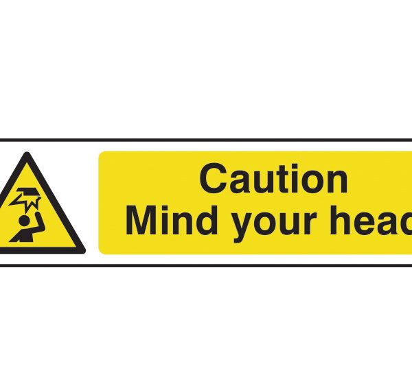 SCAN Caution Mind Your Head - PVC 200 x 50mm