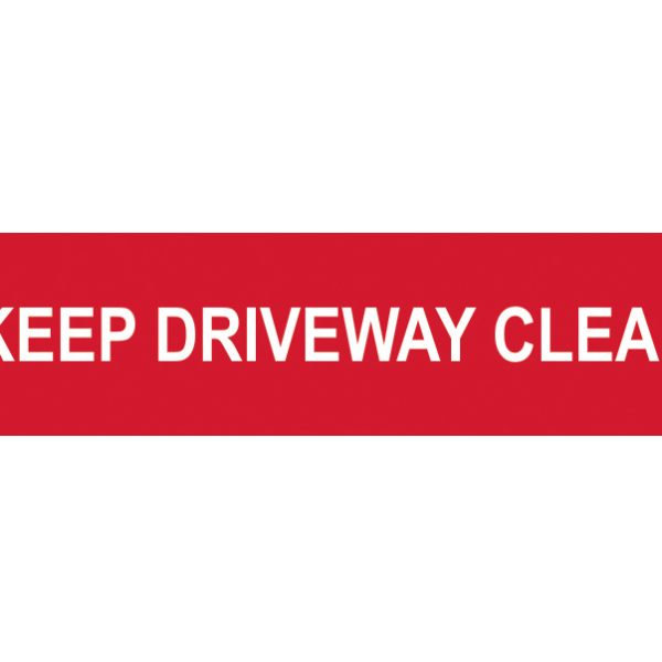 SCAN Keep Driveway Clear - PVC 200 x 50mm