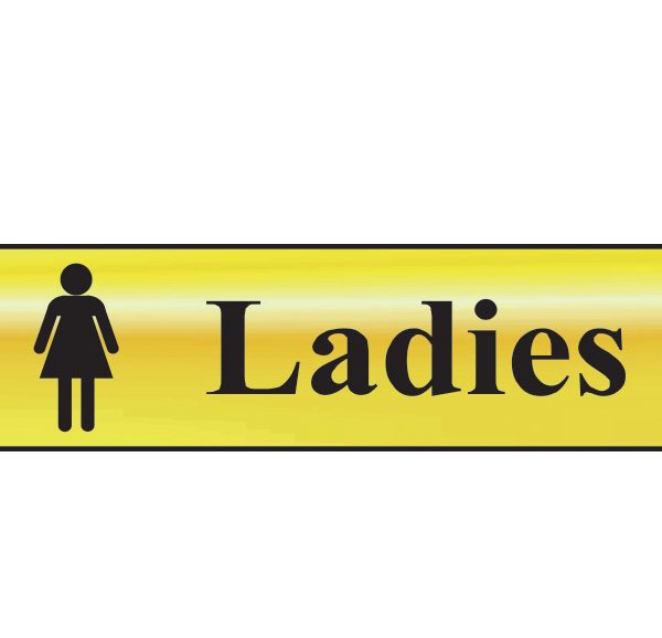 SCAN Ladies - Polished Brass Effect 200 x 50mm