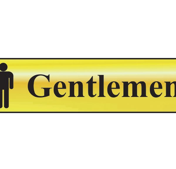 SCAN Gentlemen - Polished Brass Effect 200 x 50mm