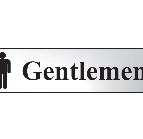 SCAN Gentlemen - Polished Chrome Effect 200 x 50mm