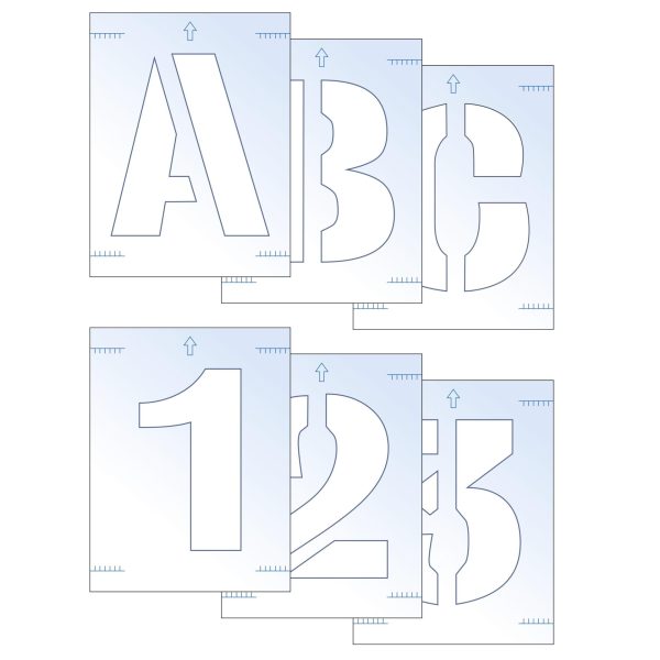 SCAN Letter & Number Stencil Kit 25mm