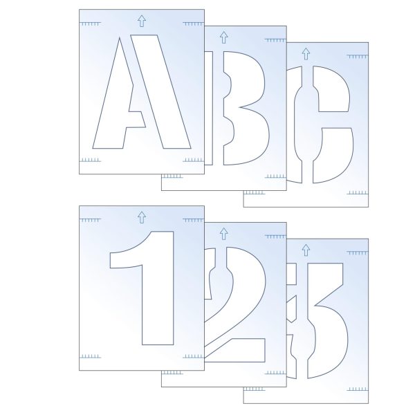 SCAN Letter & Number Stencil Kit 100mm