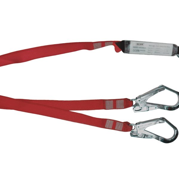 SCAN Fall Arrest Twin Lanyard 1.8m