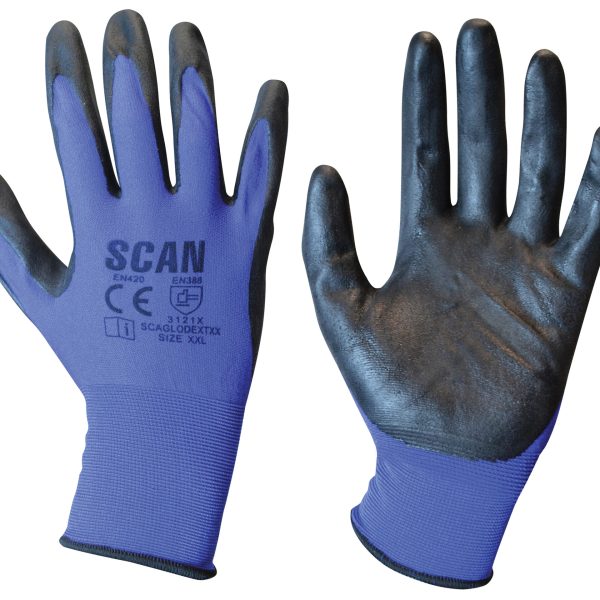 SCAN Max - Dexterity Nitrile Gloves - XXL (Size 11)