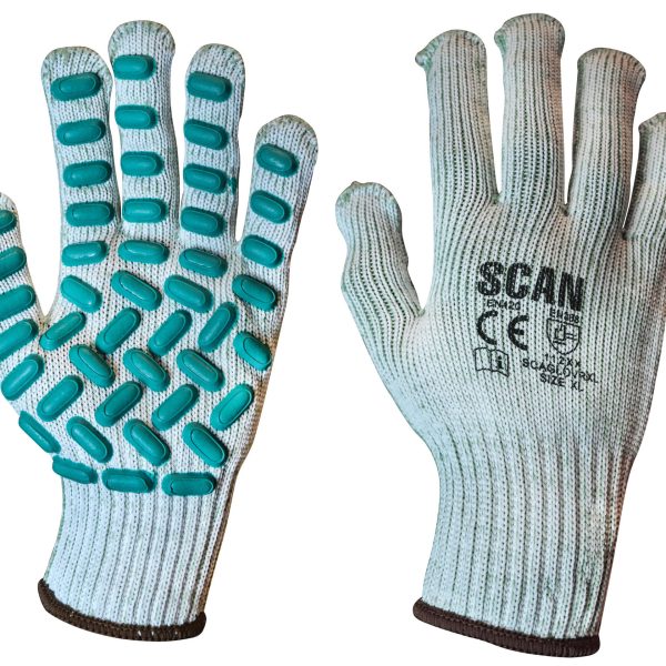 SCAN Vibration Resistant Latex Foam Gloves - XL (Size 10)
