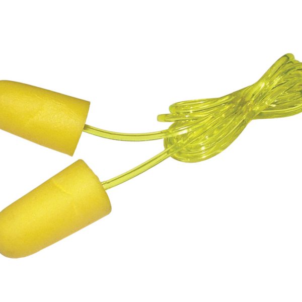 SCAN Foam Earplugs & Cord (6 Pairs)