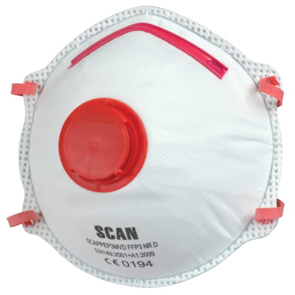 SCAN Moulded Disposable Valved Masks FFP3 (Pack 2)