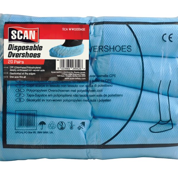 SCAN Disposable Overshoes (20 pairs)
