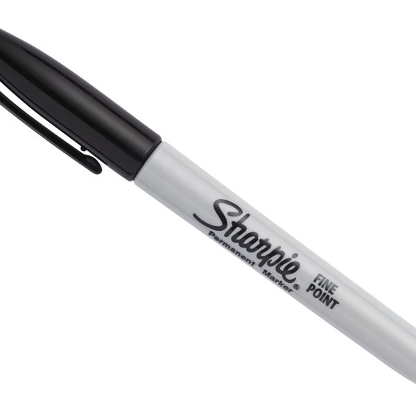 Fine Tip Permanent Marker Black