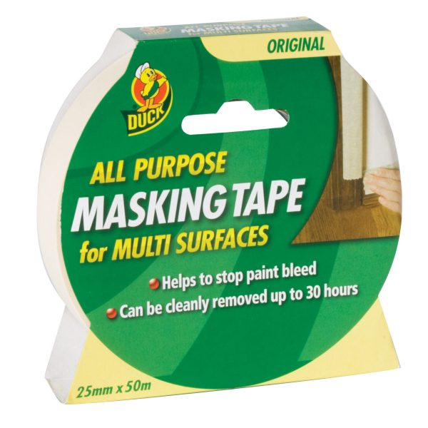 SHURTAPE Duck Tape® All-Purpose Masking Tape 25mm x 50m