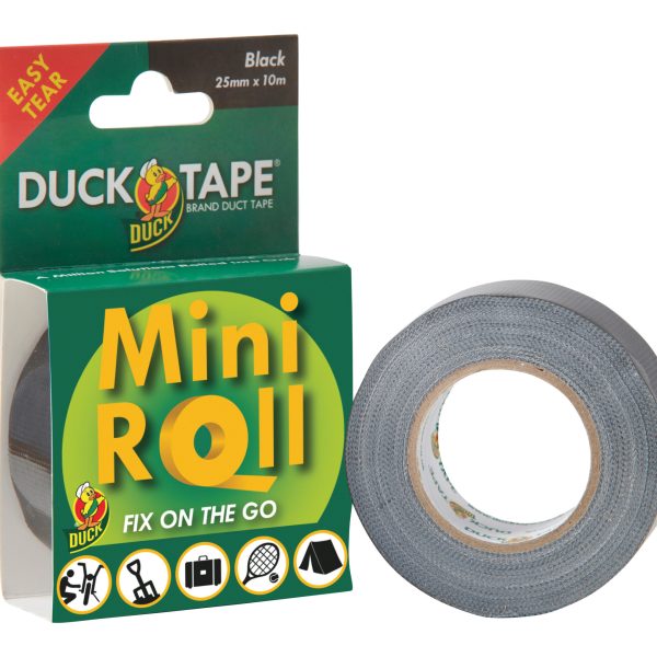 Duck Tape® Mini Roll 25mm x 10m Black