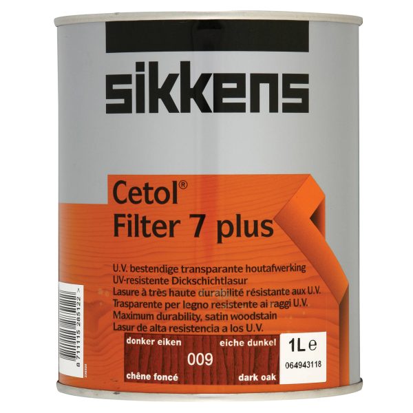 SIKKENS Cetol Filter 7 Plus Translucent Woodstain Dark Oak 1 litre