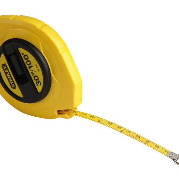 Closed Case Steel Long Tape 30m/100ft (Width 10mm)