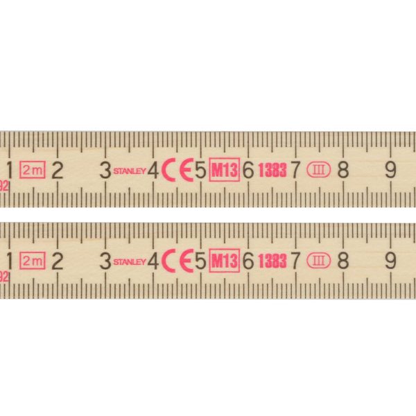 Wooden Folding Rule 2m