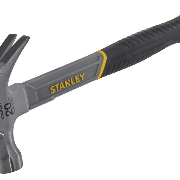 STANLEY® Hand Tools Curved Claw Hammer Fibreglass Shaft 570g (20oz)