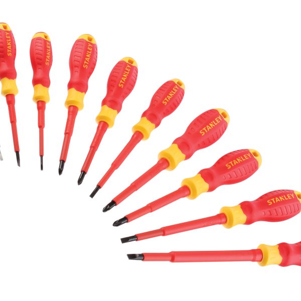 STANLEY® Hand Tools FatMax® VDE Insulated Screwdriver Set, 10 Piece
