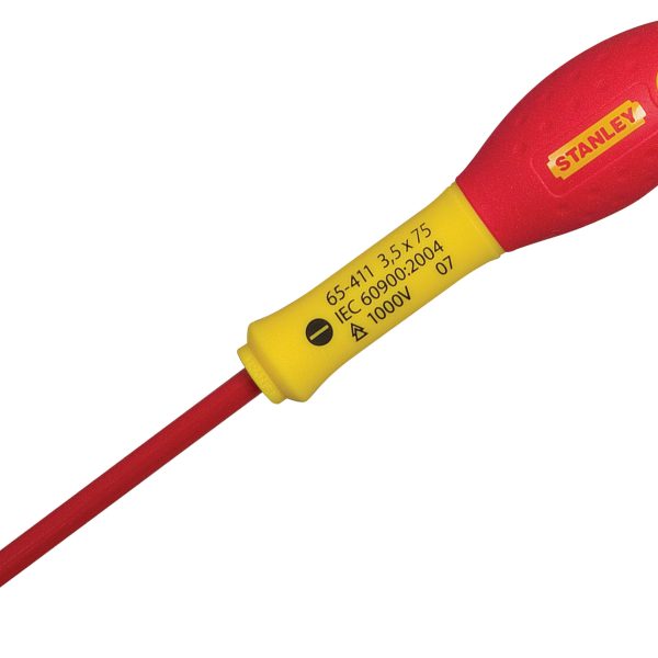 STANLEY® Hand Tools FatMax® VDE Insulated Screwdriver Parallel Tip 2.5 x 50mm