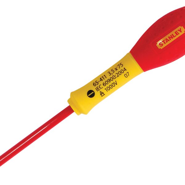 STANLEY® Hand Tools FatMax® VDE Insulated Screwdriver Parallel Tip 3.5 x 75mm