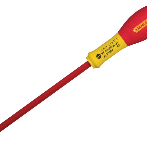 STANLEY® Hand Tools FatMax® VDE Insulated Screwdriver Parallel Tip 5.5 x 150mm