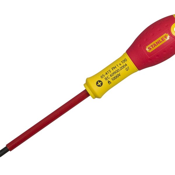 STANLEY® Hand Tools FatMax® VDE Insulated Screwdriver Phillips Tip PH0 x 75mm