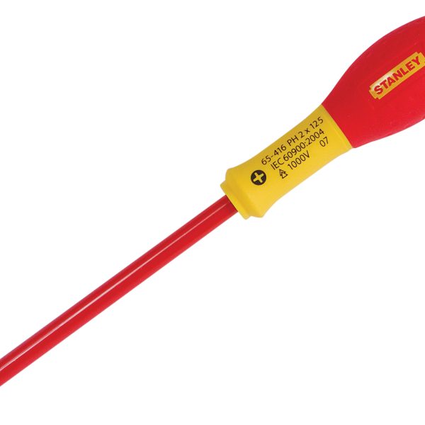 STANLEY® Hand Tools FatMax® VDE Insulated Screwdriver Phillips Tip PH2 x 125mm