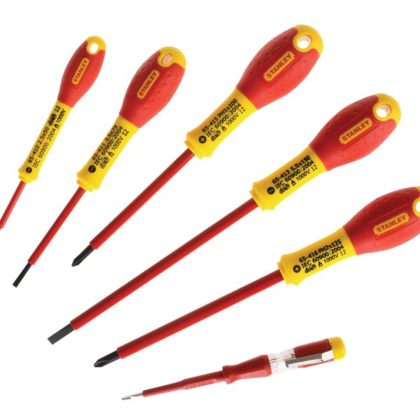 STANLEY® Hand Tools FatMax® VDE Insulated Screwdriver Set, 6 Piece