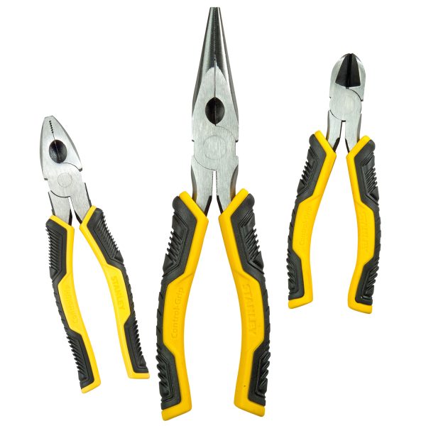 STANLEY® Hand Tools ControlGrip™ Pliers Set, 3 Piece