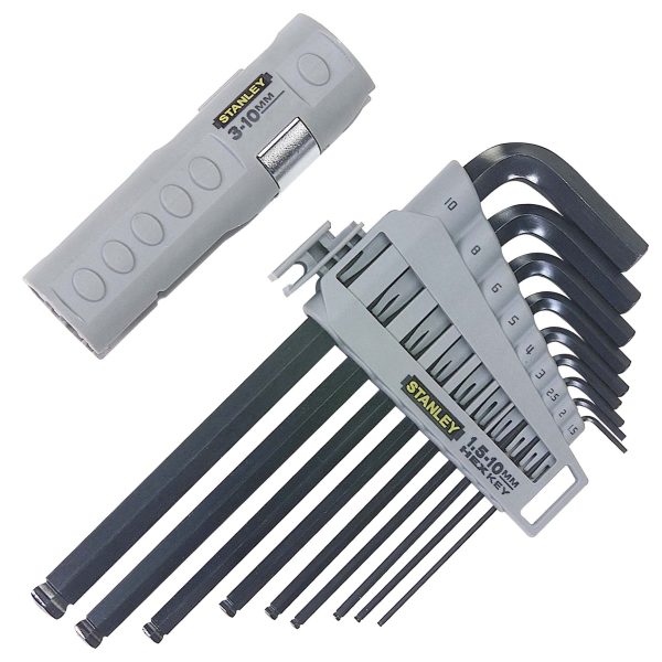 STANLEY® Hand Tools Hexagon Grip Key Set, 9 Piece (1.5-10mm)