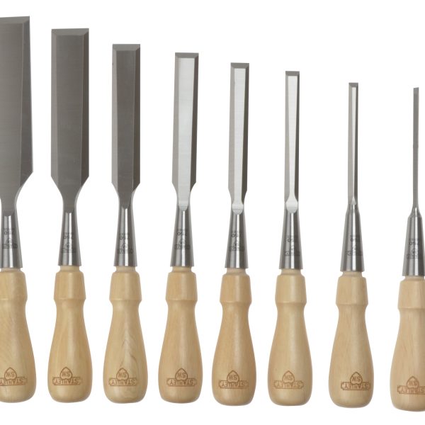 STANLEY® Hand Tools Sweetheart Socket Chisel Set, 8 Piece: 3 6 8 12 15 18 25 & 32mm