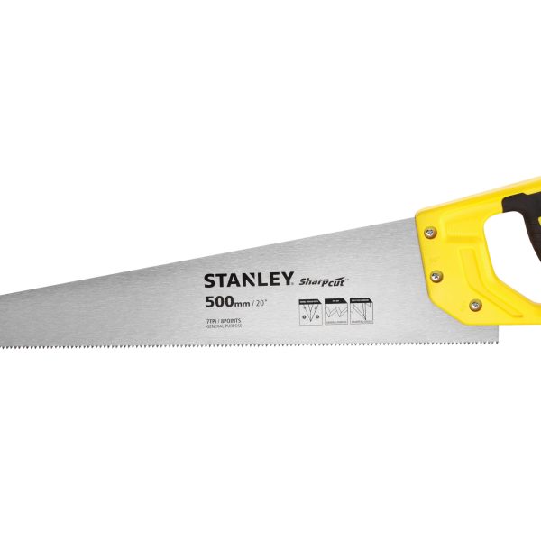 STANLEY® Hand Tools Sharpcut™ Handsaw 500mm (20in) 7 TPI