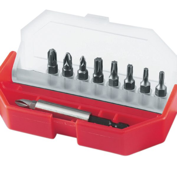 Phillips/Pozidriv/TORX Insert Bit Set, 10 Piece