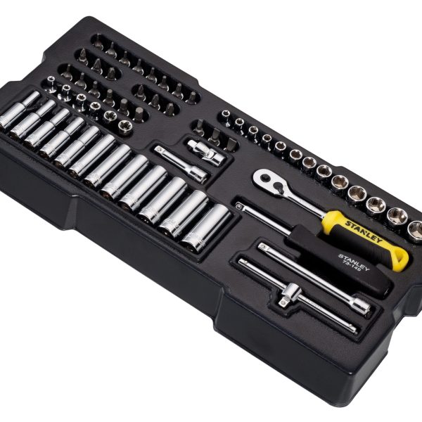 STANLEY® Hand Tools Transmodule System 1/4in Drive Metric Socket Set 60 Piece