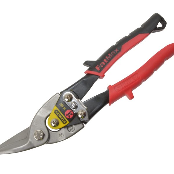 STANLEY® Hand Tools Red Aviation Snips Left Cut 250mm (10in)