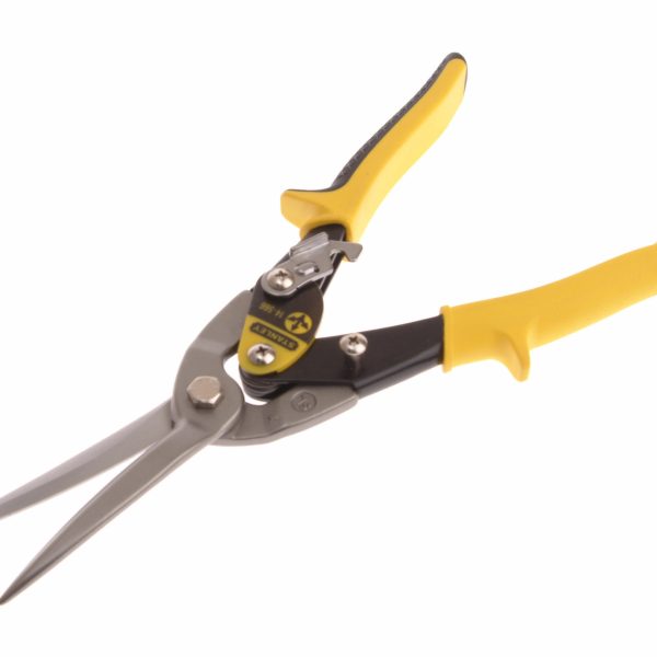 STANLEY® Hand Tools Yellow Long Aviation Snips Straight Cut 300mm