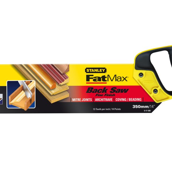 STANLEY® Hand Tools FatMax® Tenon Back Saw 360mm (14in) 13 TPI