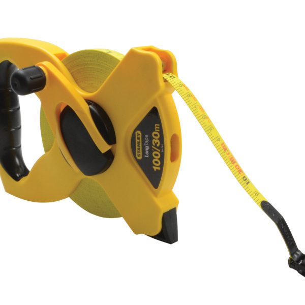 STANLEY® Hand Tools Open Reel Fibreglass Tape 30m/100ft (Width 13mm)