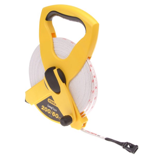 STANLEY® Hand Tools Open Reel Fibreglass Tape 60m/200ft (Width 13mm)