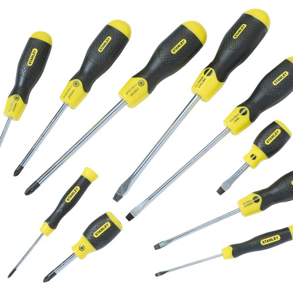 STANLEY® Hand Tools Cushion Grip Screwdriver Set, 10 Piece