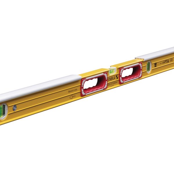 STABILA 196-2-K Masons Spirit Level 3 Vial 16406 122cm