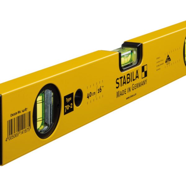 STABILA 70-2-40 Double Plumb Spirit Level 3 Vial 40cm