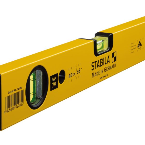 STABILA 70-40 Single Plumb Spirit Level 2 Vial 40cm