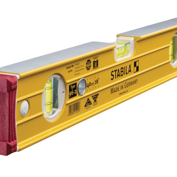 STABILA 96-2-40 Spirit Level 3 Vial 15225 40cm