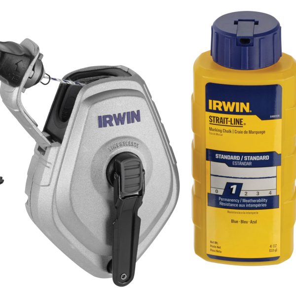 IRWIN® STRAIT-LINE® HPP Chalk Reel Set 30m & Blue Chalk 113g