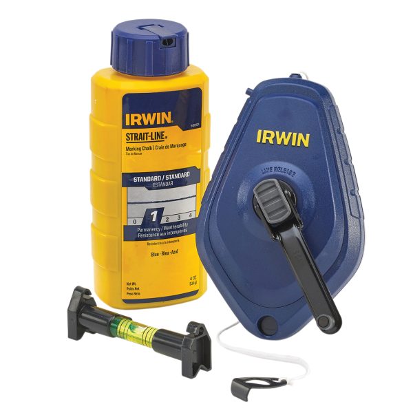 IRWIN® STRAIT-LINE® Chalk Line, Chalk & Level Set