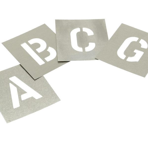 STENCILS Set of Zinc Stencils - Letters 3in